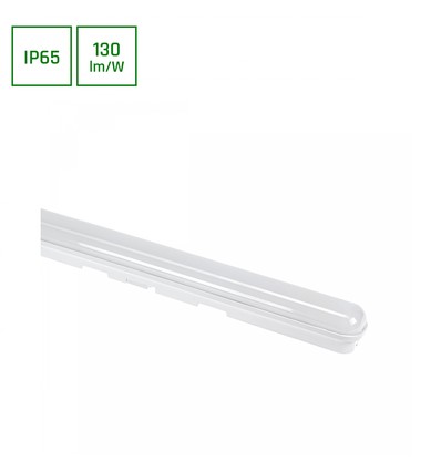 LIMEA GO 25W - Vattentät, 600mm, Neutral Vit, 230V, 120°, IP65, IK07, 600x60x52mm, Vit