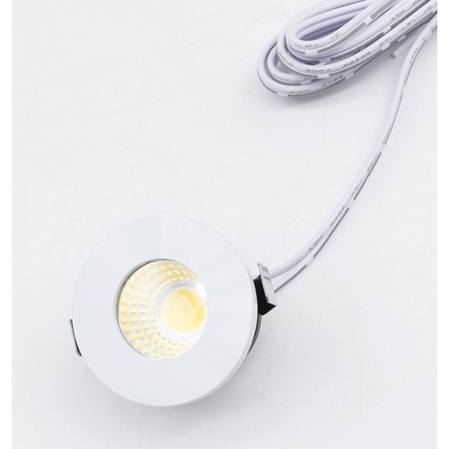 LEDlife Reco68 köksbelysning RA92 - Hål: Ø5,6 cm, Mål: Ø6,8 cm, Matt vit, 2,7W, 12V DC, RA92