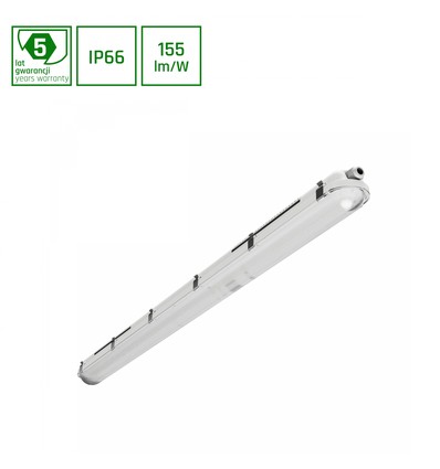 LIMEA Gigant Pro 20-40W - Vattentät, 120cm, Kallvit, 230V, 120°, IP66, IK10