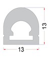 Lagertömning: 13x13 Neon Flex LED - 5M, 10W per. meter, IP65, 24V