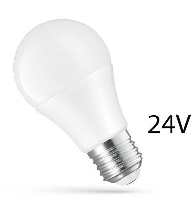 LED 8.5W E27 - 24V AC/DC, Varmvit, Spectrum