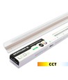 Akustilight 120 cm CCT LED ljusskena - 35W, till akustiktakplattor, träbetong eller gips, 24V