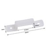 20 stk. silikon monteringsklämmor till LED-strip - 12mm, passar till IP65 strips