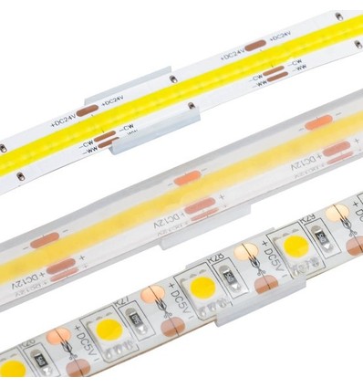 20 stk. dolda monteringsklips till LED-strip - 8mm, passar till IP20 strips