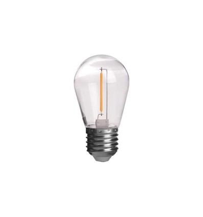 Outlet: E27 - 1W LED pære, 60lm, 360 grader, ST14 - 10 stk.