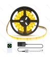 12V LEDstrip set: 5m, 3000K, 20w med strömförsörjning och fjärrkontroll (dimbar)