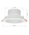 CEILINE III LED DOWNLIGHT 230V 20W 190mm