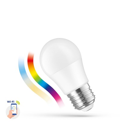 Outlet: LED P45 5W E-27 230 V RGB + CCT + DIMM WI-FI/BT Spectrum SMART