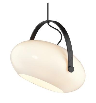 Outlet: Halo Design - D.C pendel Ø40 E27 Opal med ek-Svart