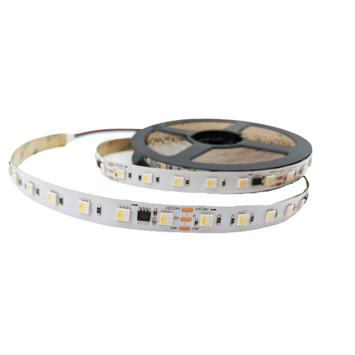 16W/m RGBIC+WW LED strip - 5m, IP20, 60 LED pr. meter, 24V