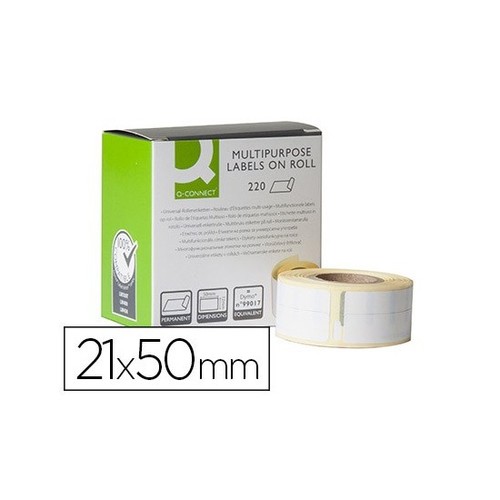 Outlet: Dymo 99017 hængemappe etiketter 12x50mm. 220 stk. Dymo S0722460 kompatibel