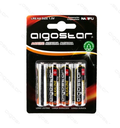 Outlet: 4 stk Aigostar LR6 AA Batteri, 1,5V