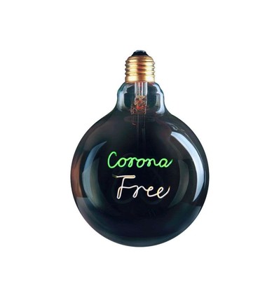 Lagertömning: E27 Colors Corona Free lampa, 4 Watt - Ø 12,5 cm, 3 -stegs