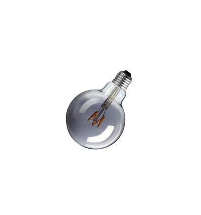 Outlet: Mørktonet glas LED Globepære, dæmpbar, E27, 3W, 2200K, RA95