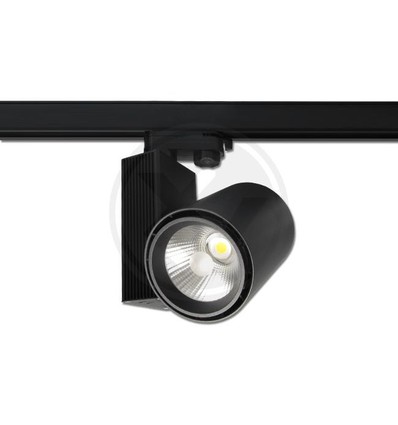 Outlet: 30W LED spotlight för 3-fasskenor, 24 grader, svart