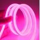 Pink 8x16 Neon Flex LED - 5 meter, 8W pr. meter, IP67, 12V