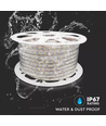 5 m. vattentät LED strip (Type Z) - 230V, IP67, 120 LED/m, 9W/m, 1200 lumen/m