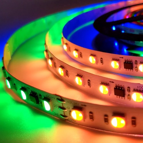 16W/m RGBIC+WW LED strip - 5m, IP20, 60 LED pr. meter, 24V