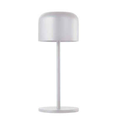 Outlet: V-Tac uppladdningsbar CCT bordslampa - Vit, IP54, touch dimbar, modell mini