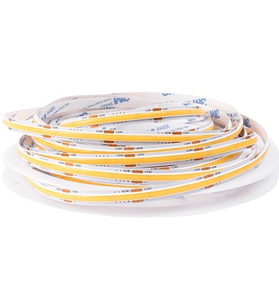 12W/m Dot-free COB-LED strip - 5m, IP20, 320 LED per. meter, 24V, COB LED