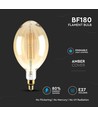 Outlet: V-Tac 8W LED jätte globlampa - Filament, Ø18 cm, dimbar, extra varmvitt, 2000K, E27